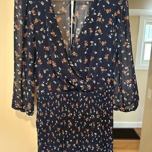 Floral Navy Dress